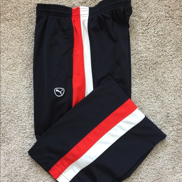 puma track pants white
